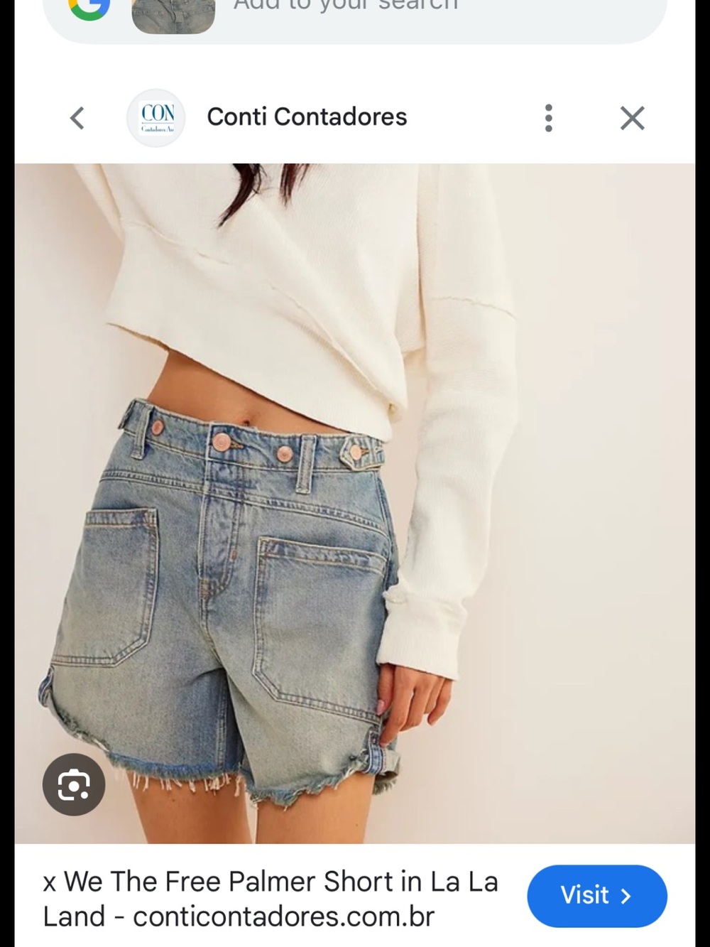 We The Free La La Land High-Rise Denim Shorts 26